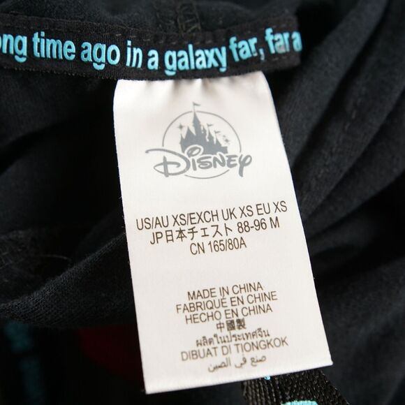 Disney Parks Star Wars A Long Time Ago Black Hoodie Mens Sz XS - Picture 3 of 7
